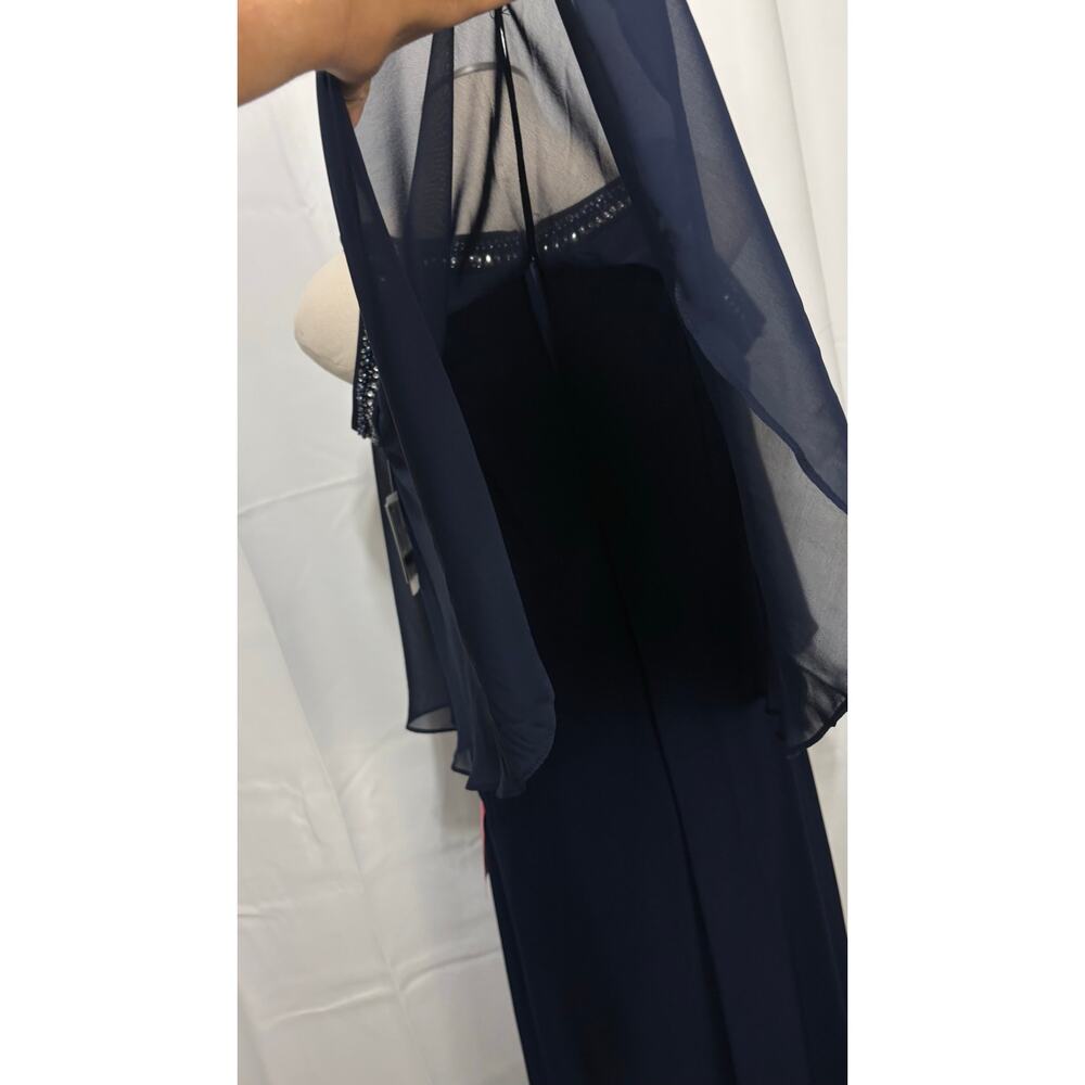 NWT Alex Evenings mother of the bride groom, navy dress size 16 - Picture 11 of 16
